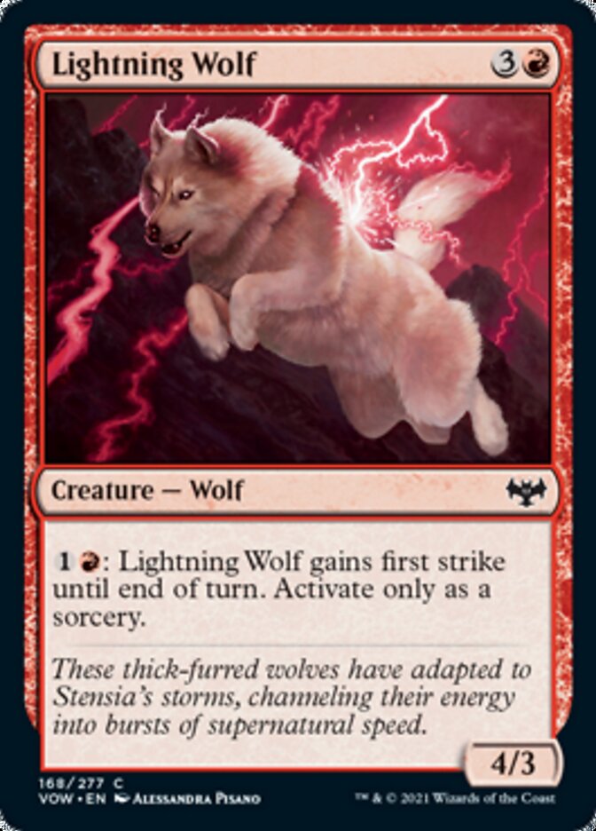 Lightning Wolf [Innistrad: Crimson Vow] | Good Games Morley