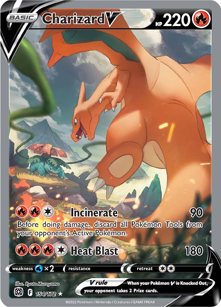 Charizard V (154/172) [Sword & Shield: Brilliant Stars] | Good Games Morley