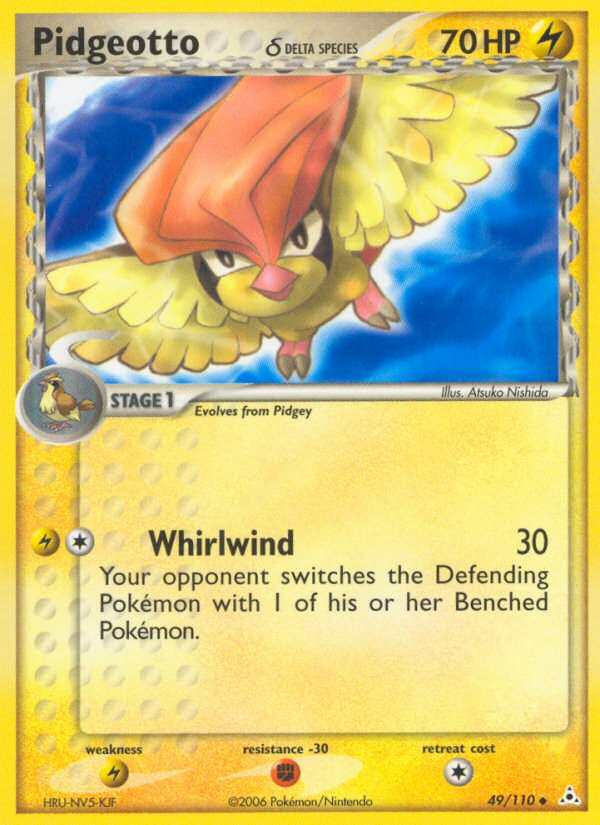 Pidgeotto (49/110) (Delta Species) [EX: Holon Phantoms] | Good Games Morley