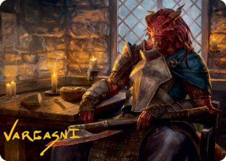 Jaded Sell-Sword Art Card (Gold-Stamped Signature) [Dungeons & Dragons: Adventures in the Forgotten Realms Art Series] | Good Games Morley