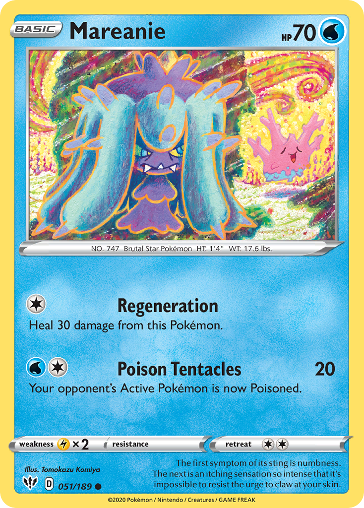 Mareanie (051/189) [Sword & Shield: Darkness Ablaze] | Good Games Morley
