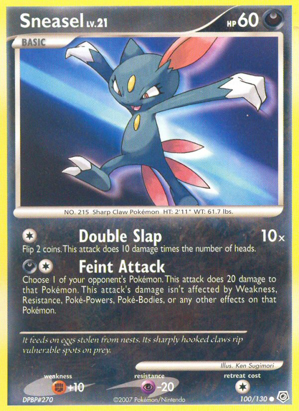 Sneasel (100/130) [Diamond & Pearl: Base Set] | Good Games Morley