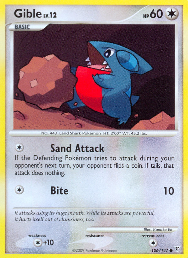 Gible (106/147) [Platinum: Supreme Victors] | Good Games Morley