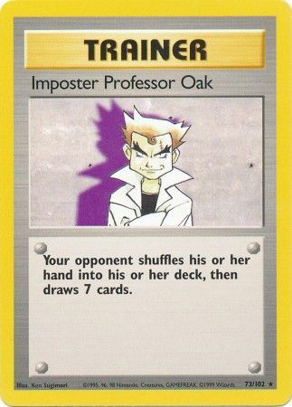 Imposter Professor Oak (73/102) [Base Set Unlimited] | Good Games Morley