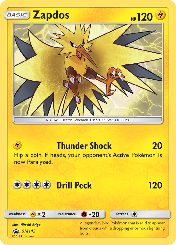Zapdos (SM145) [Sun & Moon: Black Star Promos] | Good Games Morley