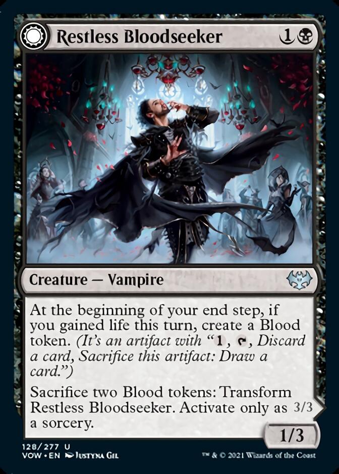 Restless Bloodseeker // Bloodsoaked Reveler [Innistrad: Crimson Vow] | Good Games Morley