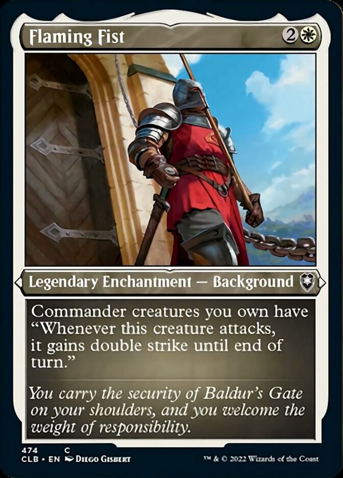 Flaming Fist (Foil Etched) [Commander Legends: Battle for Baldur's Gate] | Good Games Morley