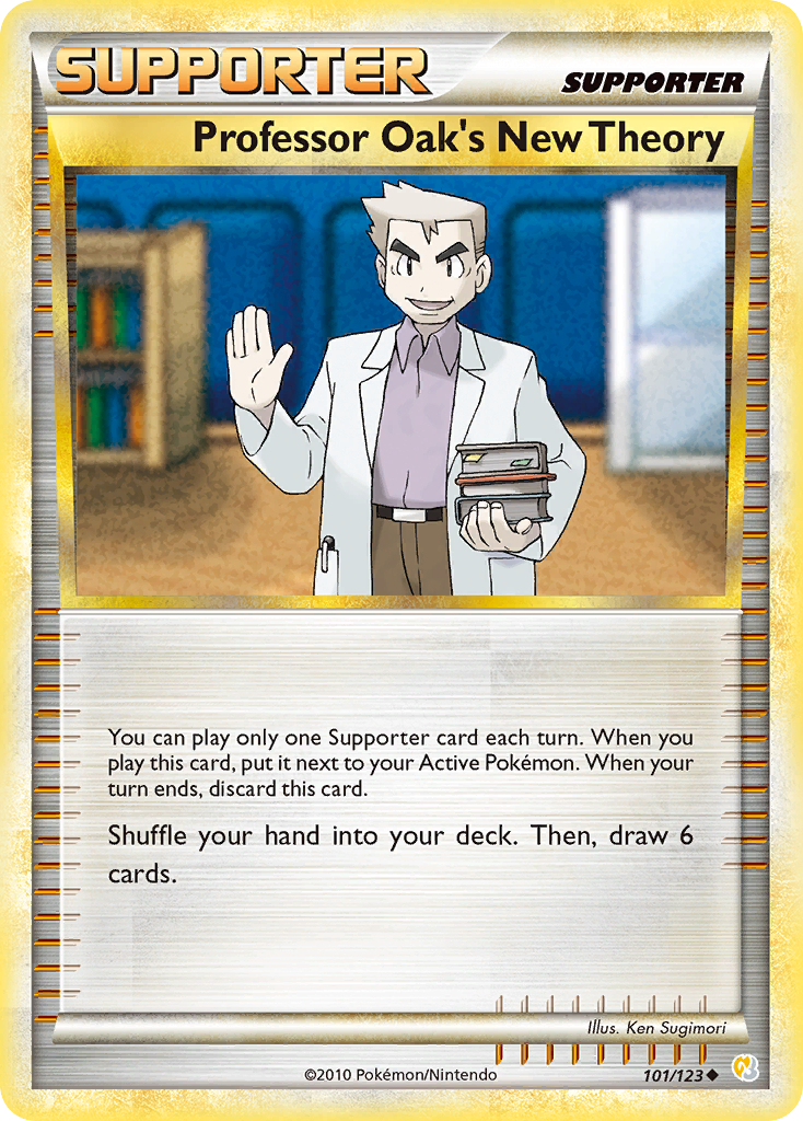 Professor Oak's New Theory (101/123) [HeartGold & SoulSilver: Base Set] | Good Games Morley