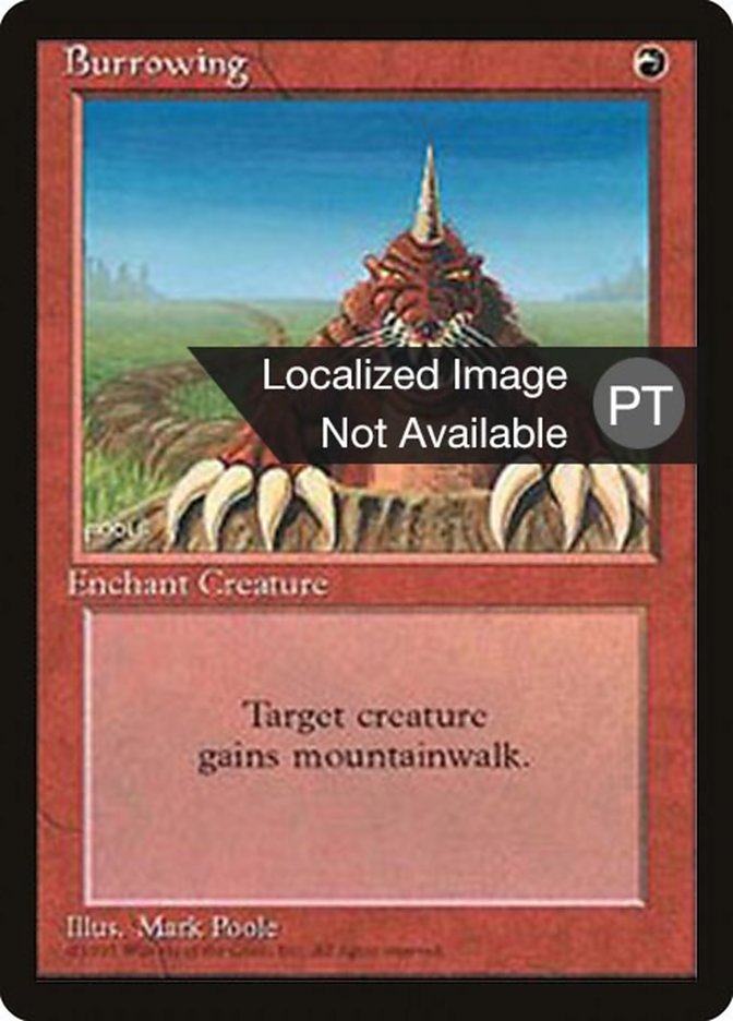 Burrowing [Fourth Edition (Foreign Black Border)] | Good Games Morley