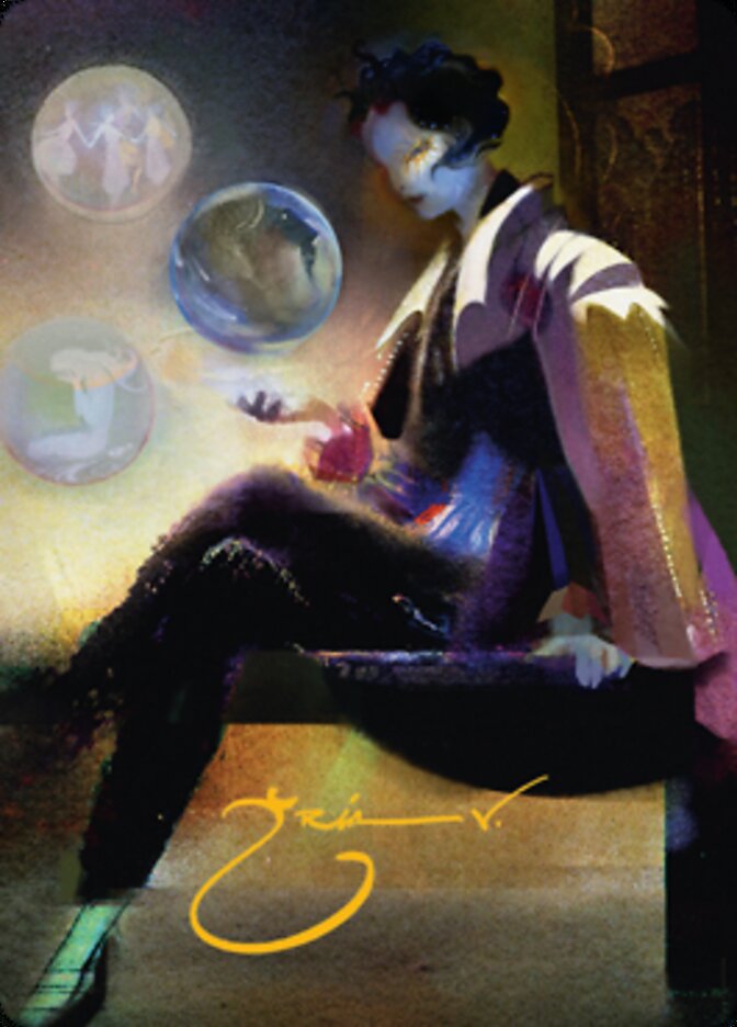Obscura Interceptor Art Card (Gold-Stamped Signature) [Streets of New Capenna Art Series] | Good Games Morley