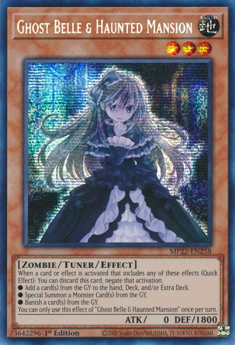 Ghost Belle & Haunted Mansion [MP22-EN258] Prismatic Secret Rare | Good Games Morley