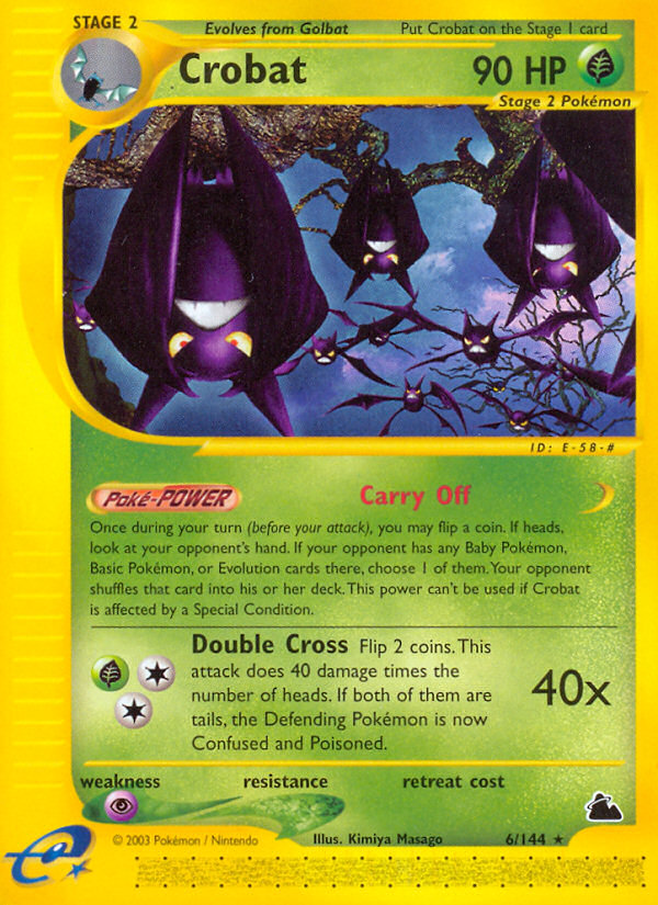 Crobat (6/144) [Skyridge] | Good Games Morley