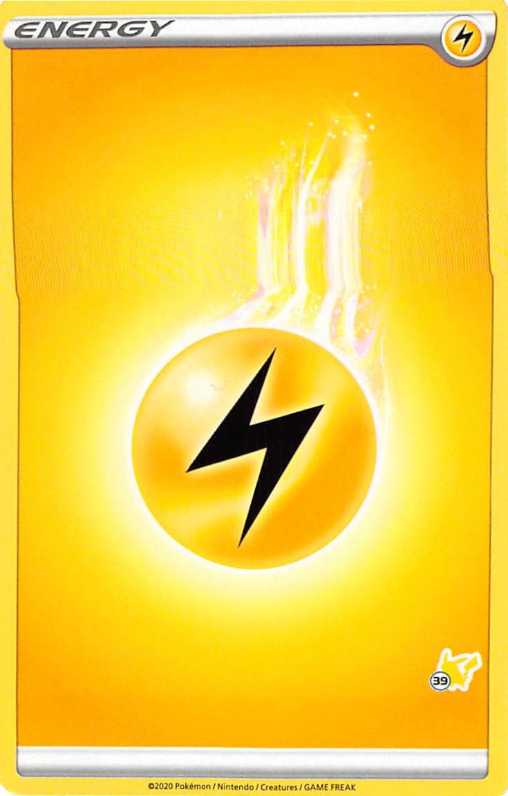 Lightning Energy (Pikachu Stamp #39) [Battle Academy 2022] | Good Games Morley
