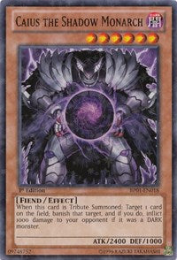 Caius the Shadow Monarch [BP01-EN018] Starfoil Rare | Good Games Morley
