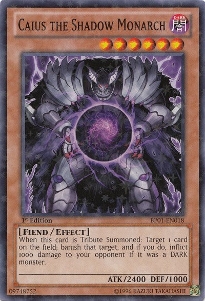 Caius the Shadow Monarch [BP01-EN018] Starfoil Rare | Good Games Morley
