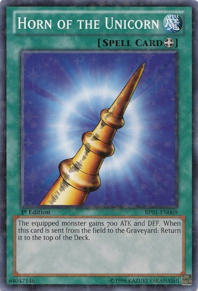 Horn of the Unicorn [BP01-EN069] Starfoil Rare | Good Games Morley