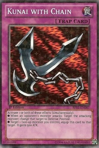 Kunai with Chain [BP01-EN087] Starfoil Rare | Good Games Morley