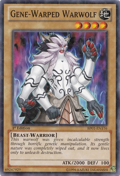 Gene-Warped Warwolf [BP01-EN116] Starfoil Rare | Good Games Morley