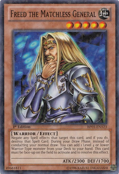Freed the Matchless General [BP01-EN123] Starfoil Rare | Good Games Morley