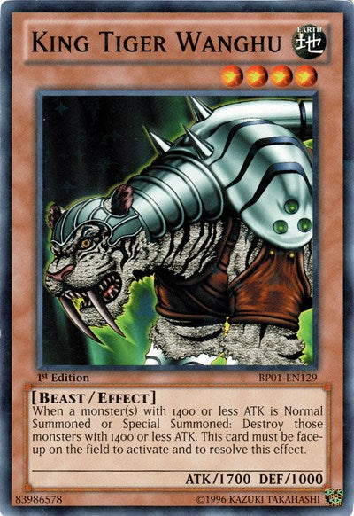 King Tiger Wanghu [BP01-EN129] Starfoil Rare | Good Games Morley