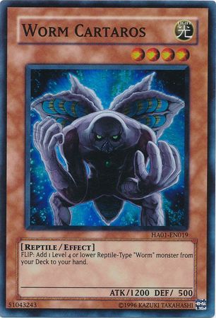 Worm Cartaros [HA01-EN019] Super Rare | Good Games Morley