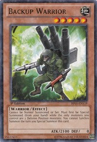Backup Warrior [BP01-EN159] Starfoil Rare | Good Games Morley