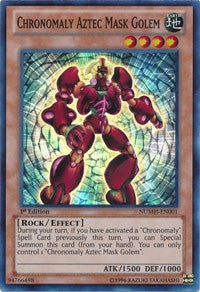 Chronomaly Aztec Mask Golem [NUMH-EN001] Super Rare | Good Games Morley