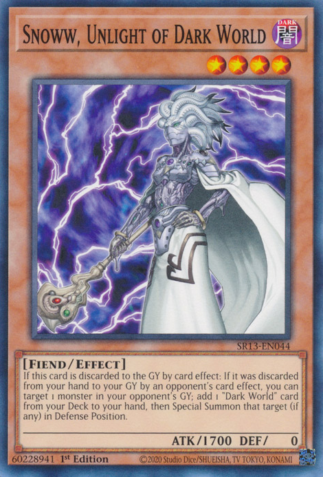 Snoww, Unlight of Dark World [SR13-EN044] Common | Good Games Morley