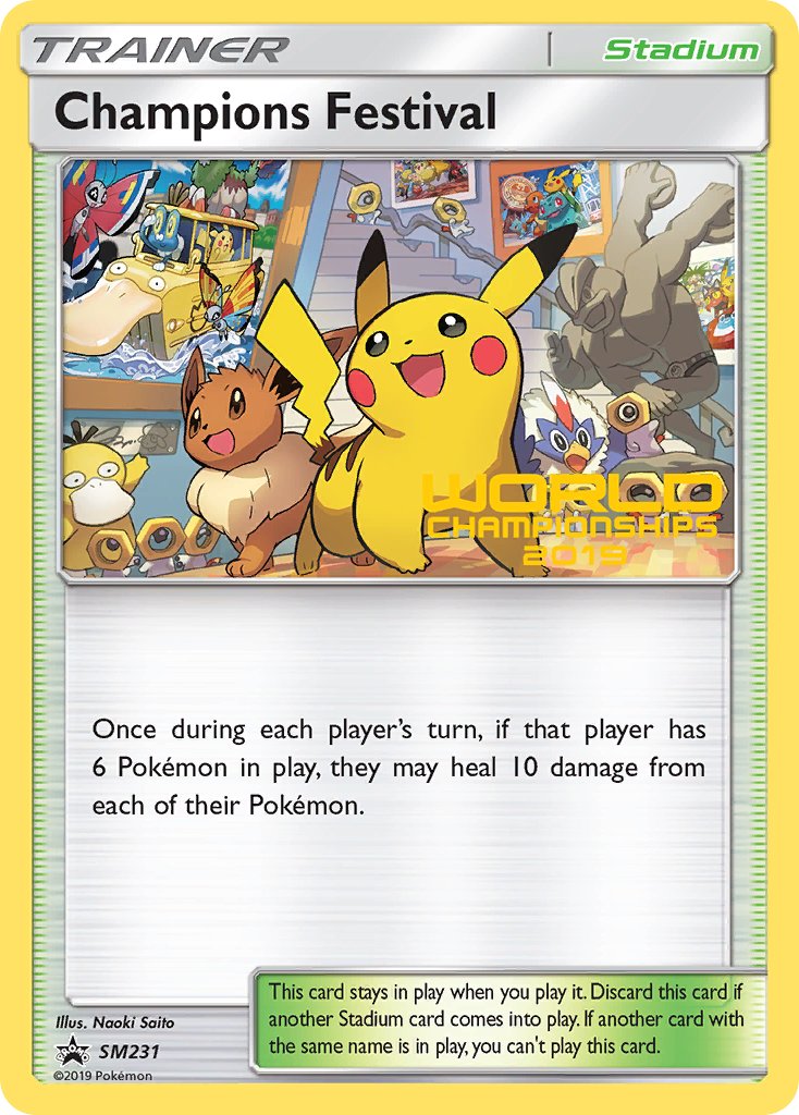 Champions Festival (SM231) (Champion 2019) [Sun & Moon: Black Star Promos] | Good Games Morley