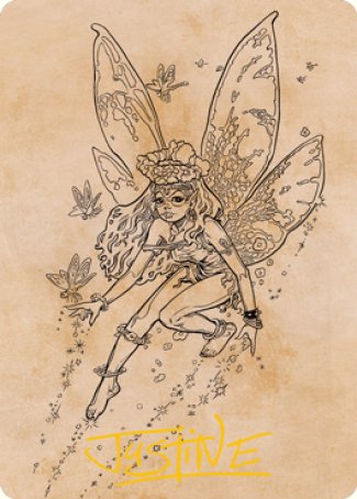 Pixie Guide (Showcase) Art Card (Gold-Stamped Signature) [Dungeons & Dragons: Adventures in the Forgotten Realms Art Series] | Good Games Morley