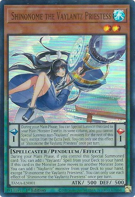 Shinonome the Vaylantz Priestess [TAMA-EN001] Ultra Rare | Good Games Morley