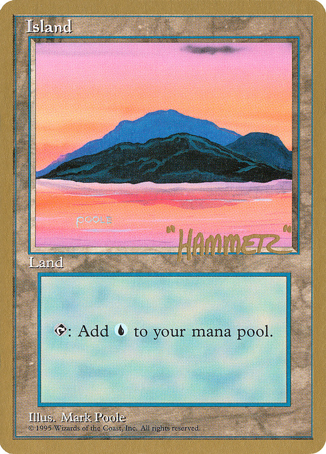 Island (shr369) (Shawn "Hammer" Regnier) [Pro Tour Collector Set] | Good Games Morley