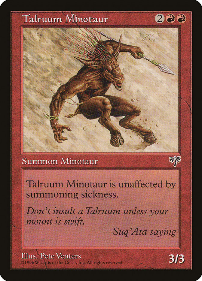 Talruum Minotaur [Mirage] | Good Games Morley