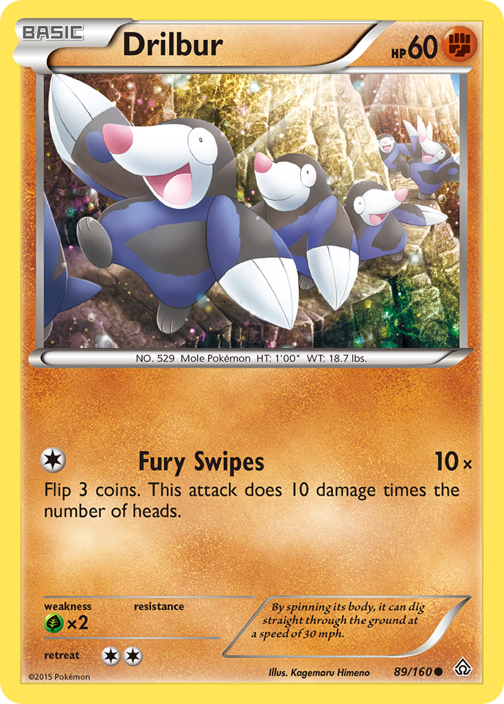 Drilbur (89/160) [XY: Primal Clash] | Good Games Morley