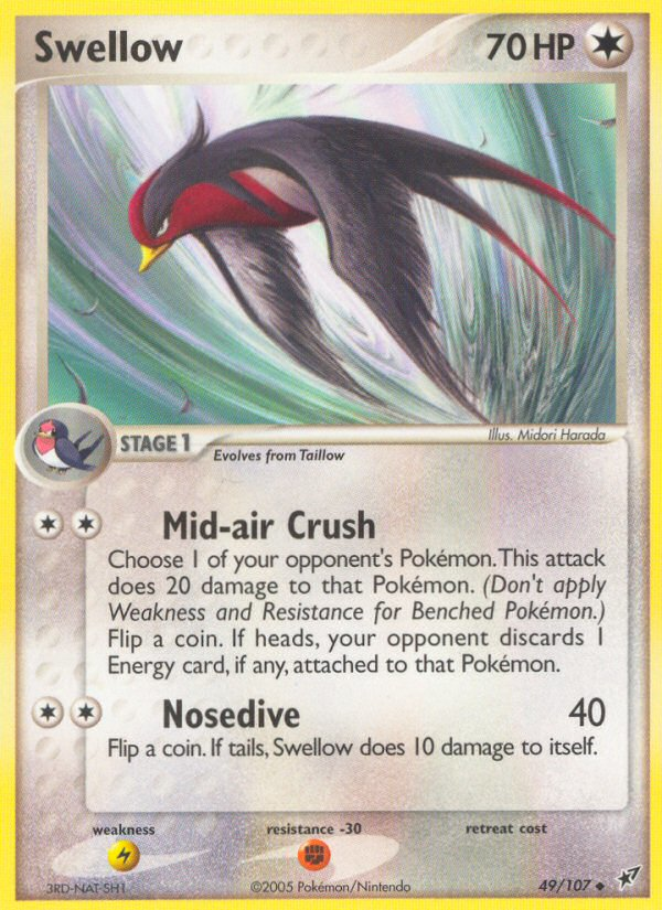 Swellow (49/107) [EX: Deoxys] | Good Games Morley