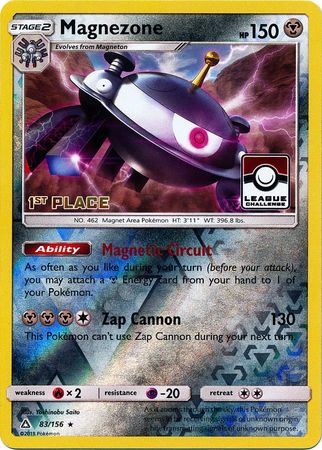 Magnezone (83/156) (League Promo 1st Place) [Sun & Moon: Ultra Prism] | Good Games Morley