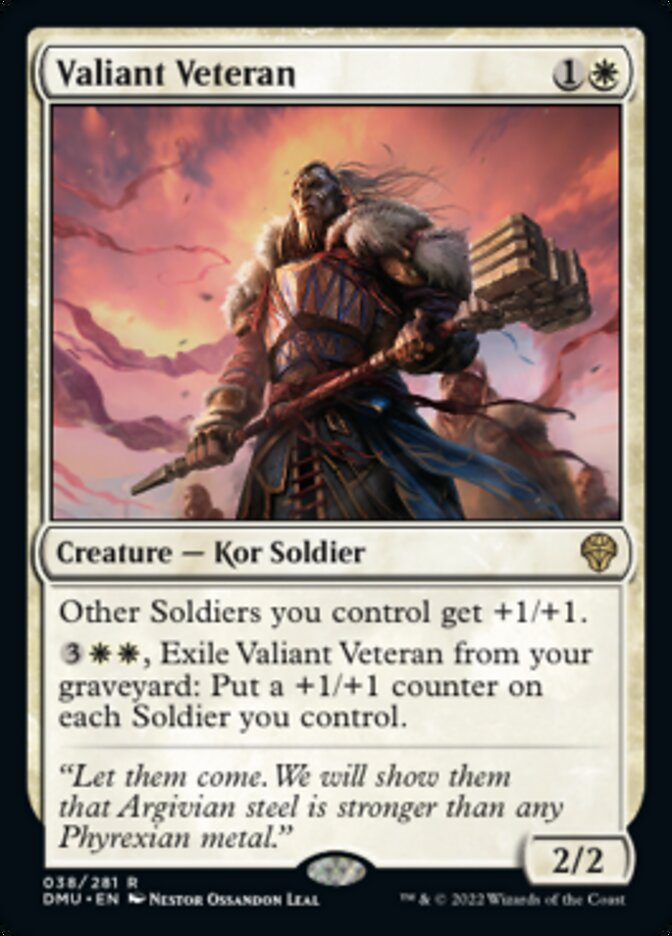Valiant Veteran [Dominaria United] | Good Games Morley