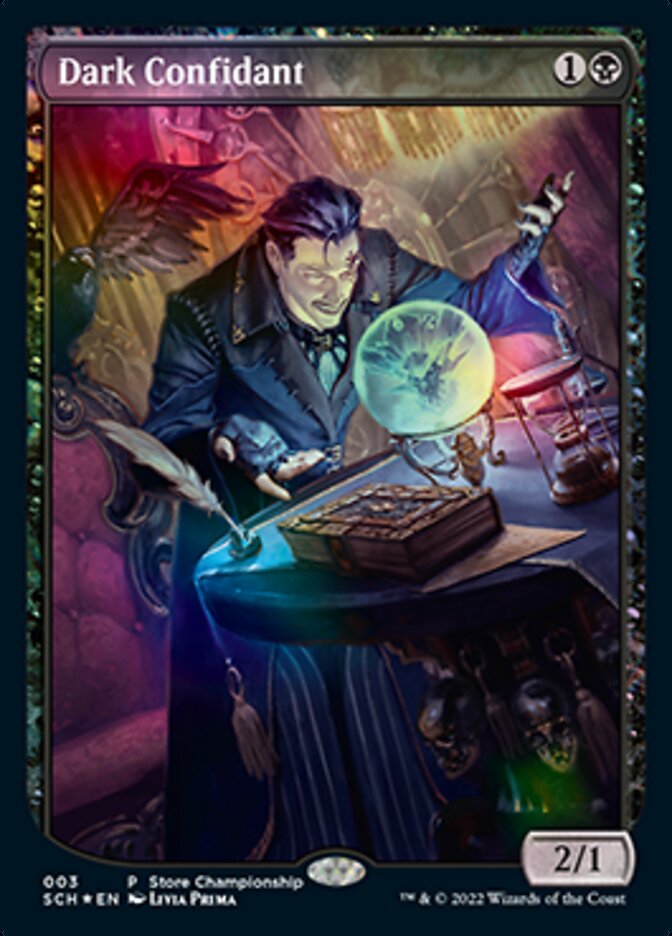 Dark Confidant (Extended Art) [Store Championships 2022] | Good Games Morley