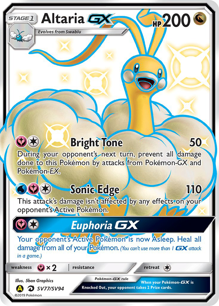 Altaria GX (SV77/SV94) [Sun & Moon: Hidden Fates - Shiny Vault] | Good Games Morley