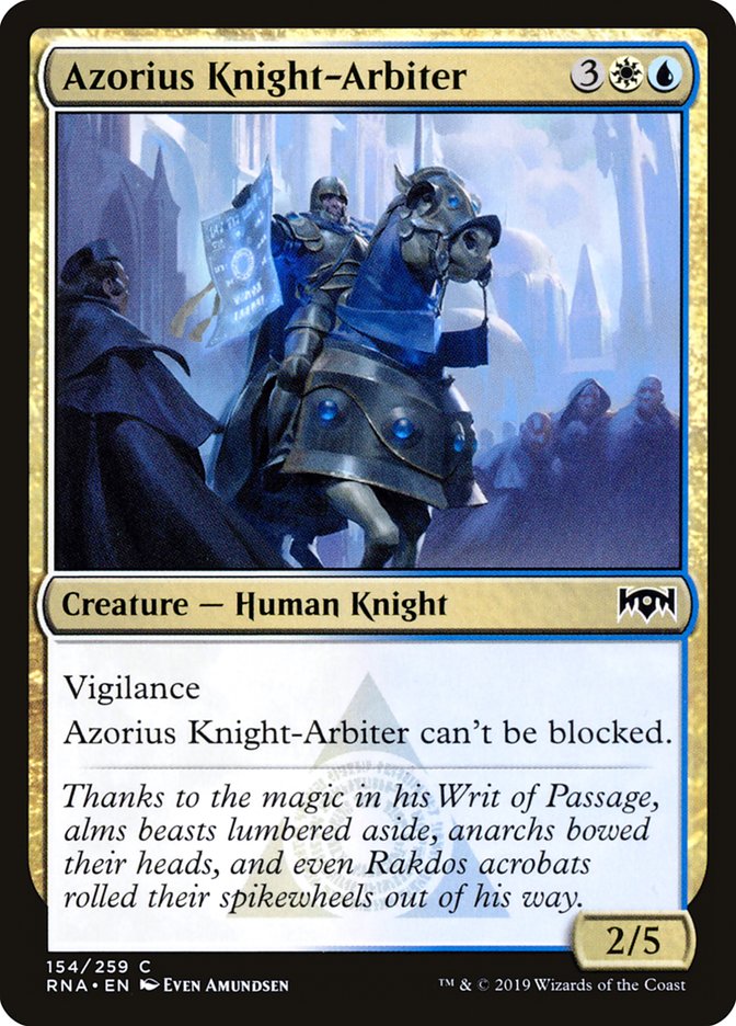 Azorius Knight-Arbiter [Ravnica Allegiance] | Good Games Morley