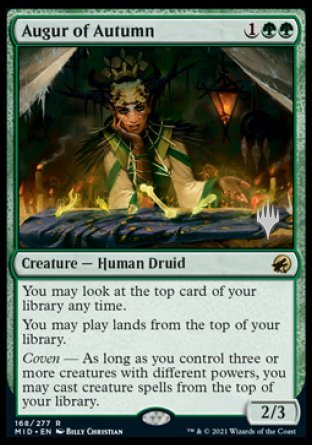 Augur of Autumn (Promo Pack) [Innistrad: Midnight Hunt Promos] | Good Games Morley
