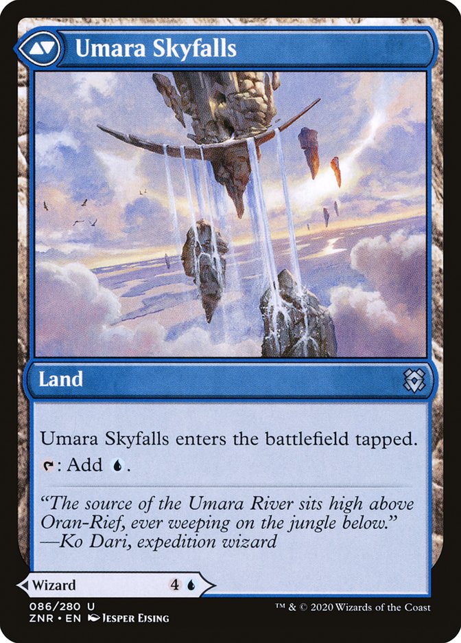 Umara Wizard // Umara Skyfalls [Zendikar Rising] | Good Games Morley