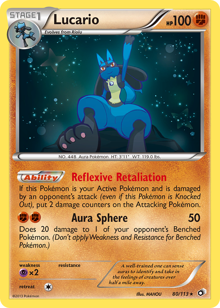 Lucario (80/113) [Black & White: Legendary Treasures] | Good Games Morley