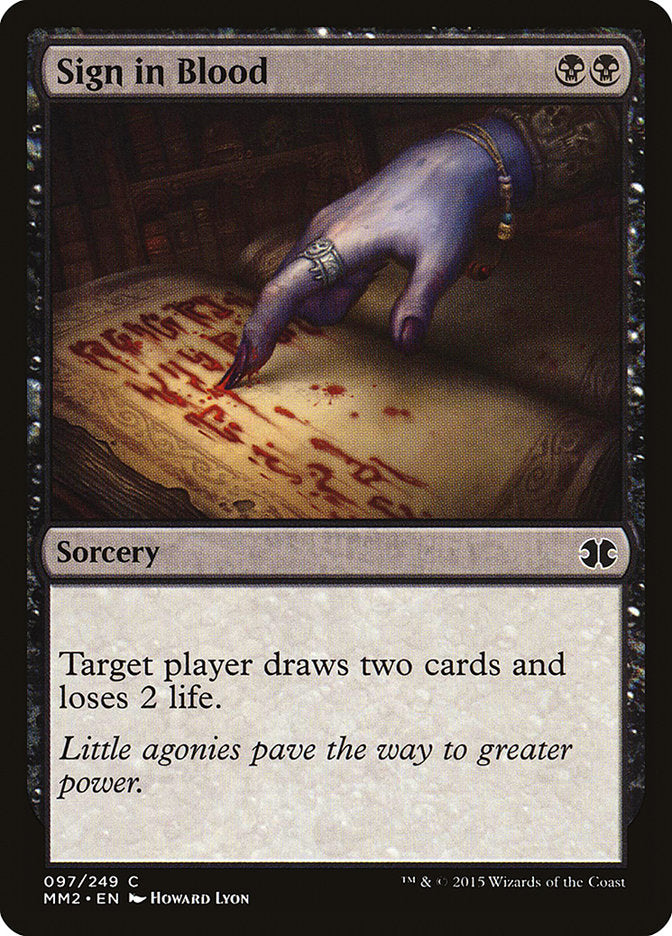 Sign in Blood [Modern Masters 2015] | Good Games Morley