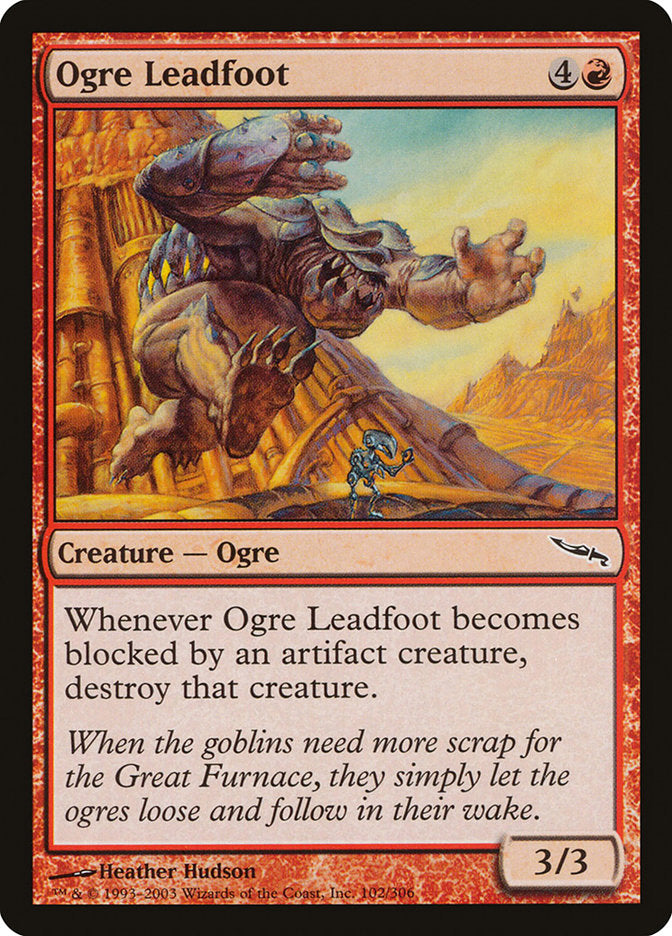 Ogre Leadfoot [Mirrodin] | Good Games Morley