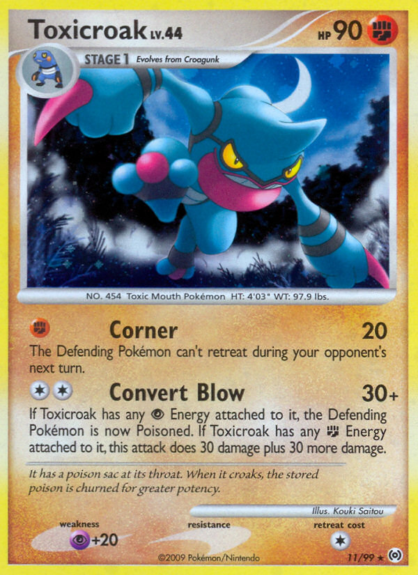 Toxicroak (11/99) [Platinum: Arceus] | Good Games Morley
