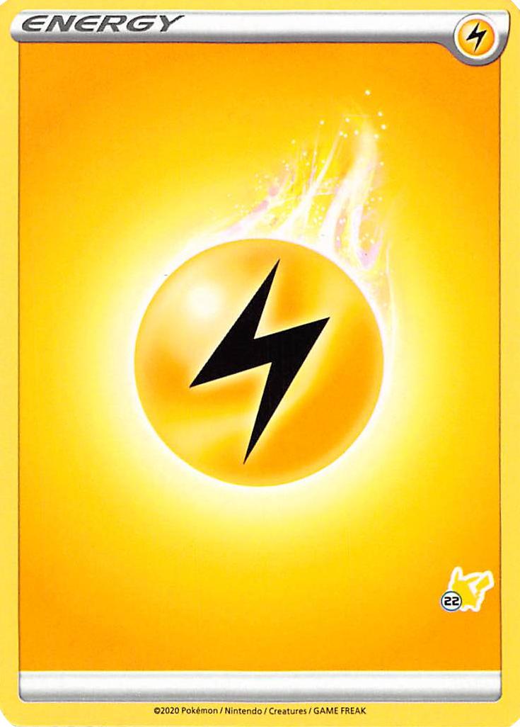 Lightning Energy (Pikachu Stamp #22) [Battle Academy 2022] | Good Games Morley