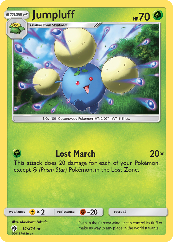 Jumpluff (14/214) [Sun & Moon: Lost Thunder] | Good Games Morley