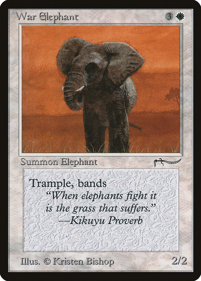 War Elephant (Dark Mana Cost) [Arabian Nights] | Good Games Morley
