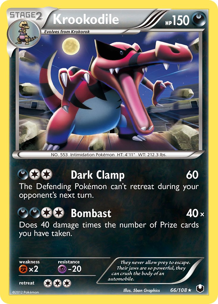 Krookodile (66/108) (Theme Deck Exclusive) [Black & White: Dark Explorers] | Good Games Morley